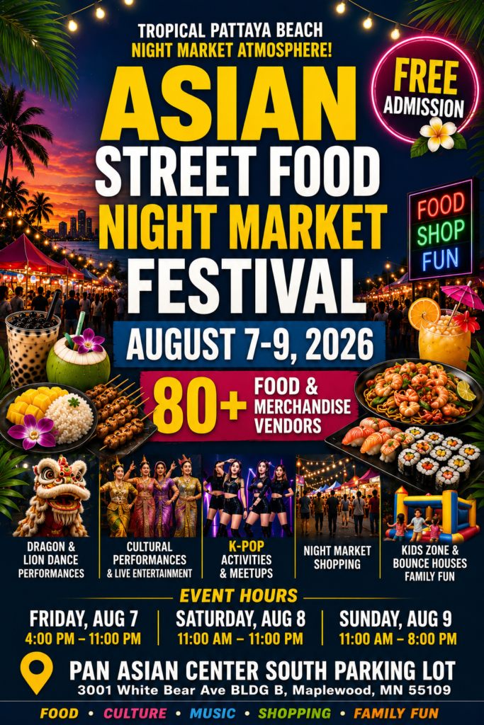 Asian Street Food Night Market Festival Aug. 7-9